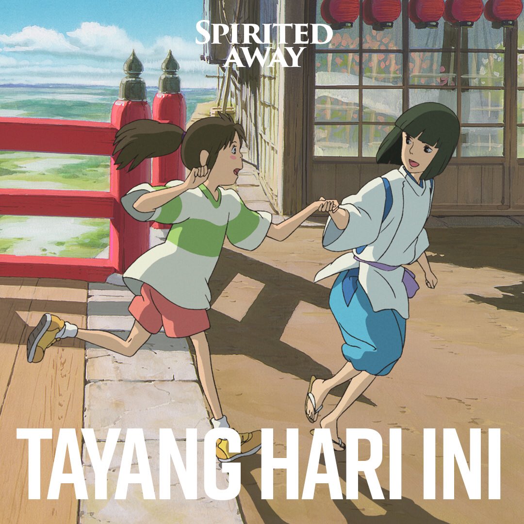 Halo! 

Jangan lewatkan kesempatan terakhir untuk melihat Spirited Away di layar lebar ✨

Film ini adalah penutup dari rangkaian The World of Ghibli Jakarta dan Studio Ghibli di Indonesia 🙏🏻
#NontonGhibli