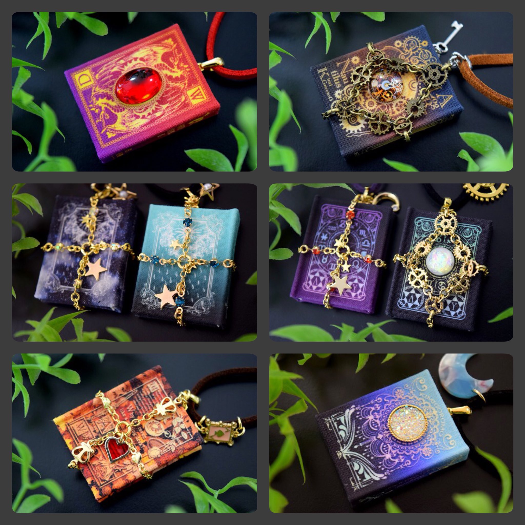 ট ইট র 雑貨屋 子猫堂 納品の作品のご案内 君衣さんから魔法書 ペンダントが届きました チェーンと鍵に巻かれ封印されていたり 綺麗な宝石が嵌め込まれていたり とても綺麗な装丁がなされています 魔法書のデザインは 表紙 裏表紙 背表紙とどこを