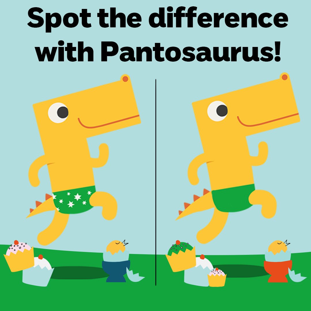 Play some eggcellent games with Pantosaurus and your kids this #Easter. Can you spot the different between the two pics? Share your answers with us 👇. Good luck! #TalkPANTS