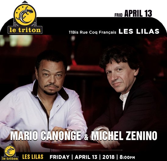 →<a href="/letriton1/">Le Triton</a> #LesLilas #ÎleDeFrance
<a href="/mariocanonge/">Mario Canonge</a> &amp; <a href="/MZenino/">Michel Zenino</a>: "QUINT'UP"
→youtube.com/watch?v=6z2wZA…
Frid|APRIL13 |8:00pm
→letriton.com/programmation/…