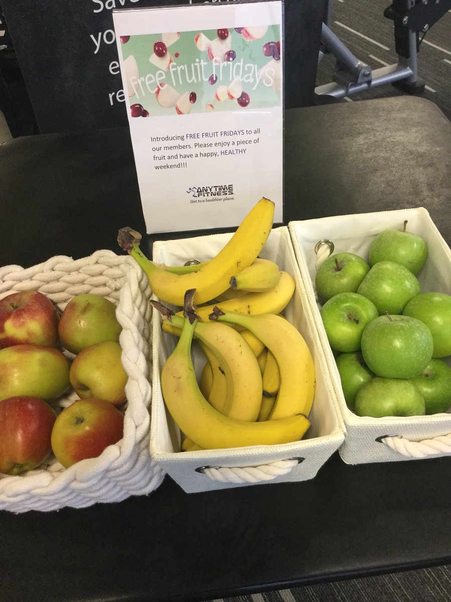 anytime_ruislip's tweet photo. FREE FRUIT FRIDAY!

#anytimefitness #ruislip #gym #training #healthyfood #healthylifestyle #24hours #gettoahealthierplace https://t.co/XWFK1sVjRn