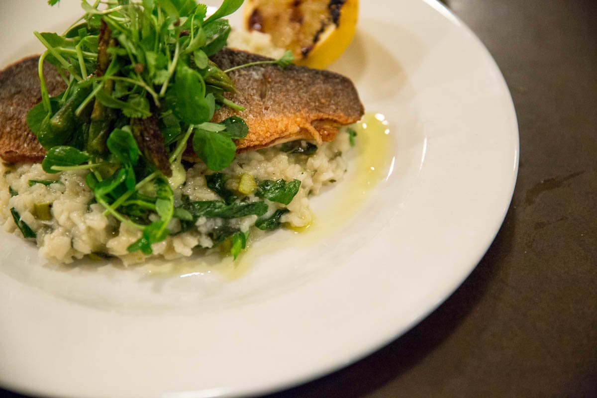 WanderlustChloe's tweet photo. Such a pleasure checking out our new neighbourhood last night, with a tasty dinner @BushHallDining! The spring salad, sea bass and lamb skewers were all delicious. Excited to try out more places on our doorstep over the next month! 😍🇬🇧🍽 #VisitLondon https://t.co/14YBJxpzET