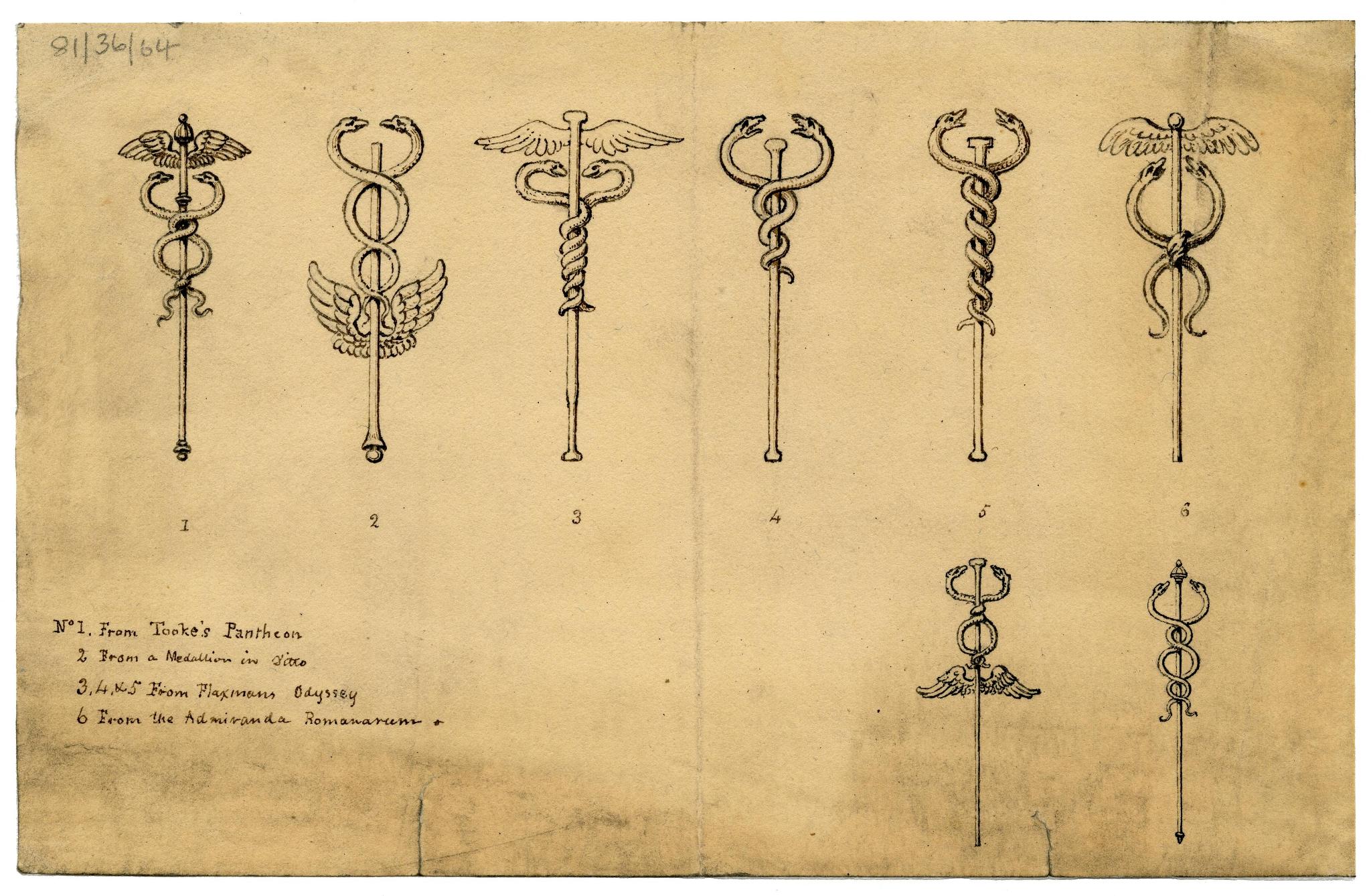 Bank of England Museum on X: "The caduceus is the staff carried by the  ancient Greek god, Hermes, and it represents commerce and exchange. It is  often confused with the rod of