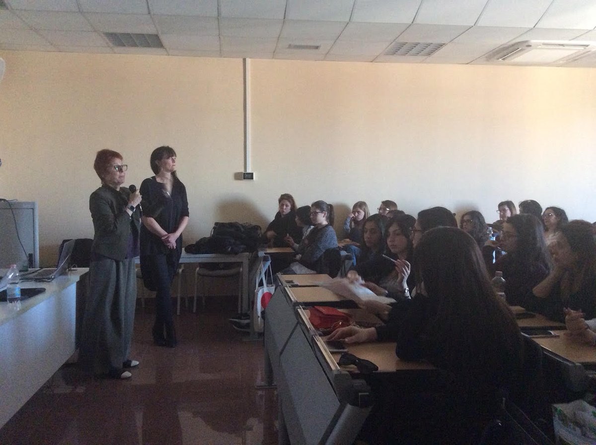 EuForumRJ's tweet photo. Board member @patriziapatrizi in action, yesterday with a full room of future professionals in social service from @UniSassari "A Conversation" was introduced and debated by Patrizia's team and No Theatre's coordinator and actress Siw Risøy
https://t.co/tx6Z7xAg5U
#rjweek2017 https://t.co/trhGYjt9nU