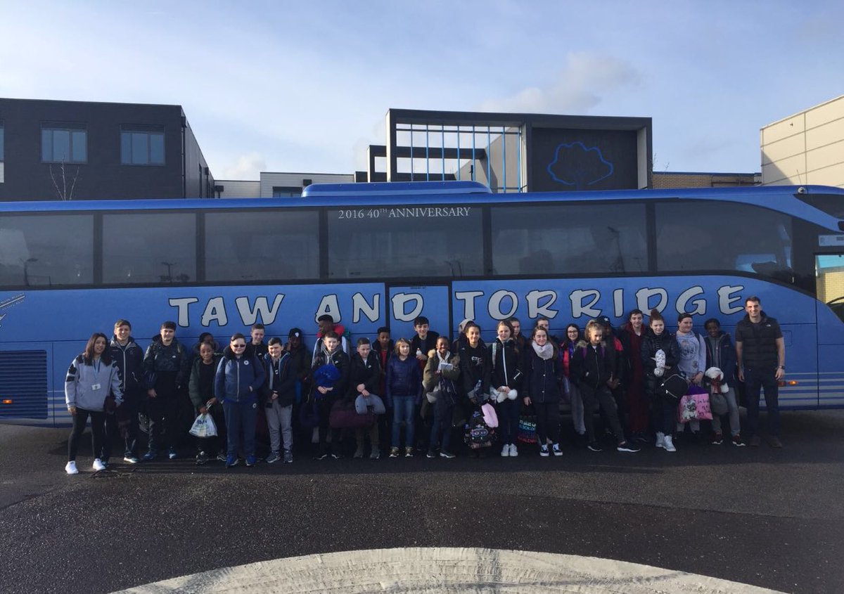 GoresbrookPEDep's tweet photo. The 2018 Goresbrook Ski trip has officially begun!!! Students and staff raring to go but first a 24hr coach ride 😳. Thank goodness Mr Morris brought his Disney film collection #GBSSKI https://t.co/wujMwMzhAM