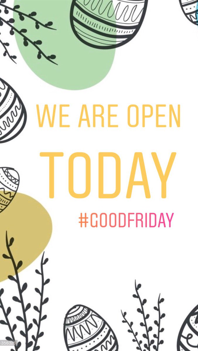 We are open! #GoodFriday #BankHoliday