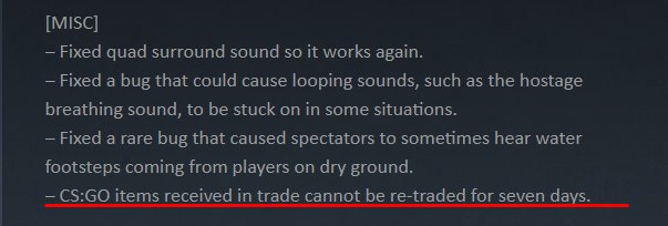 notBEARablegg's tweet photo. Valve patcht eine 7-Tage Tradesperre? Also generell! Da herrscht  Aufklärungsbedarf! @csgo_dev https://t.co/D5MexEjdW4