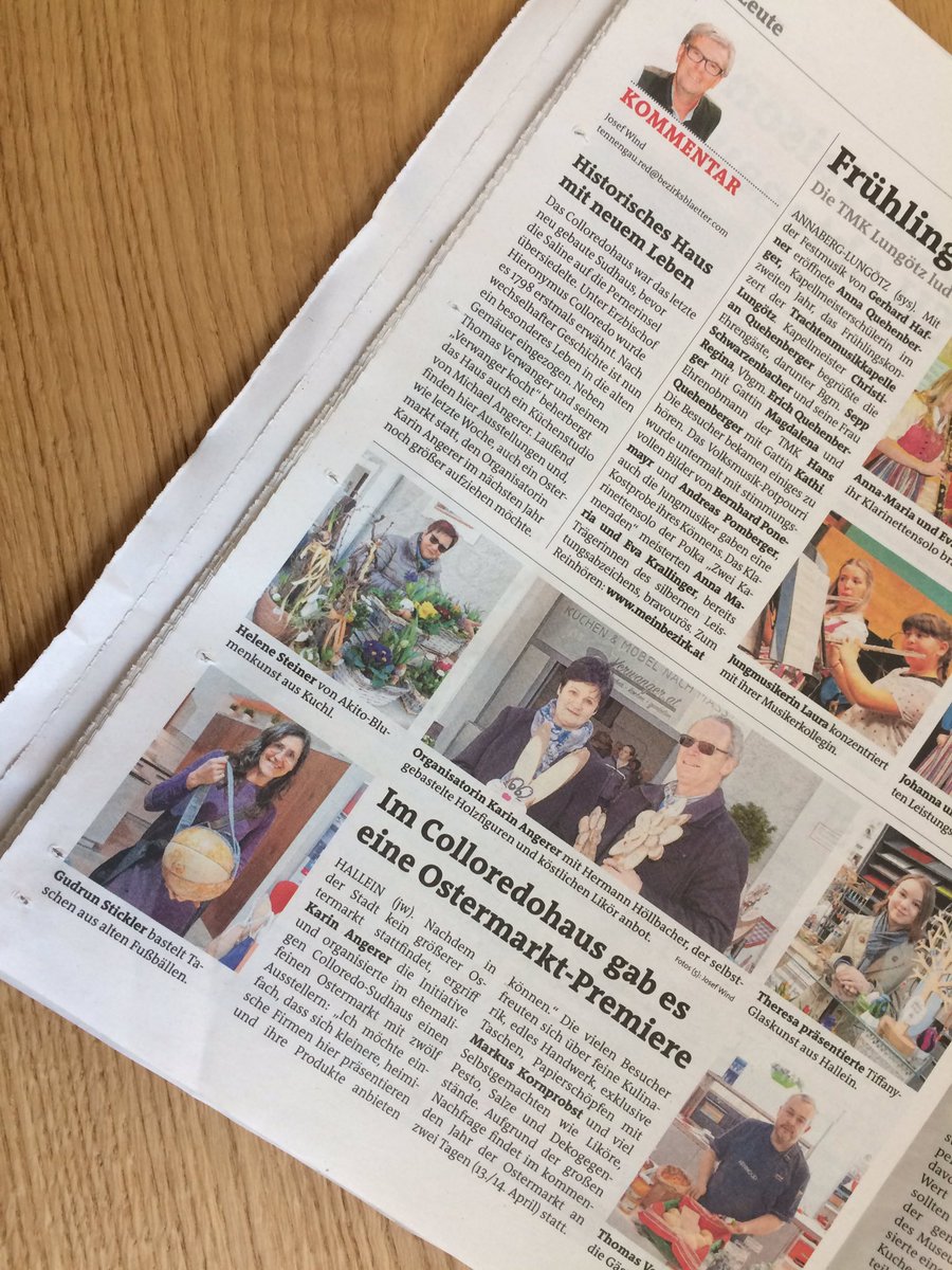 Danke an die Bezirksblätter für den genialen Beitrag 

#creativwerkstatt #küchenstudio #ostermarkt #hallein