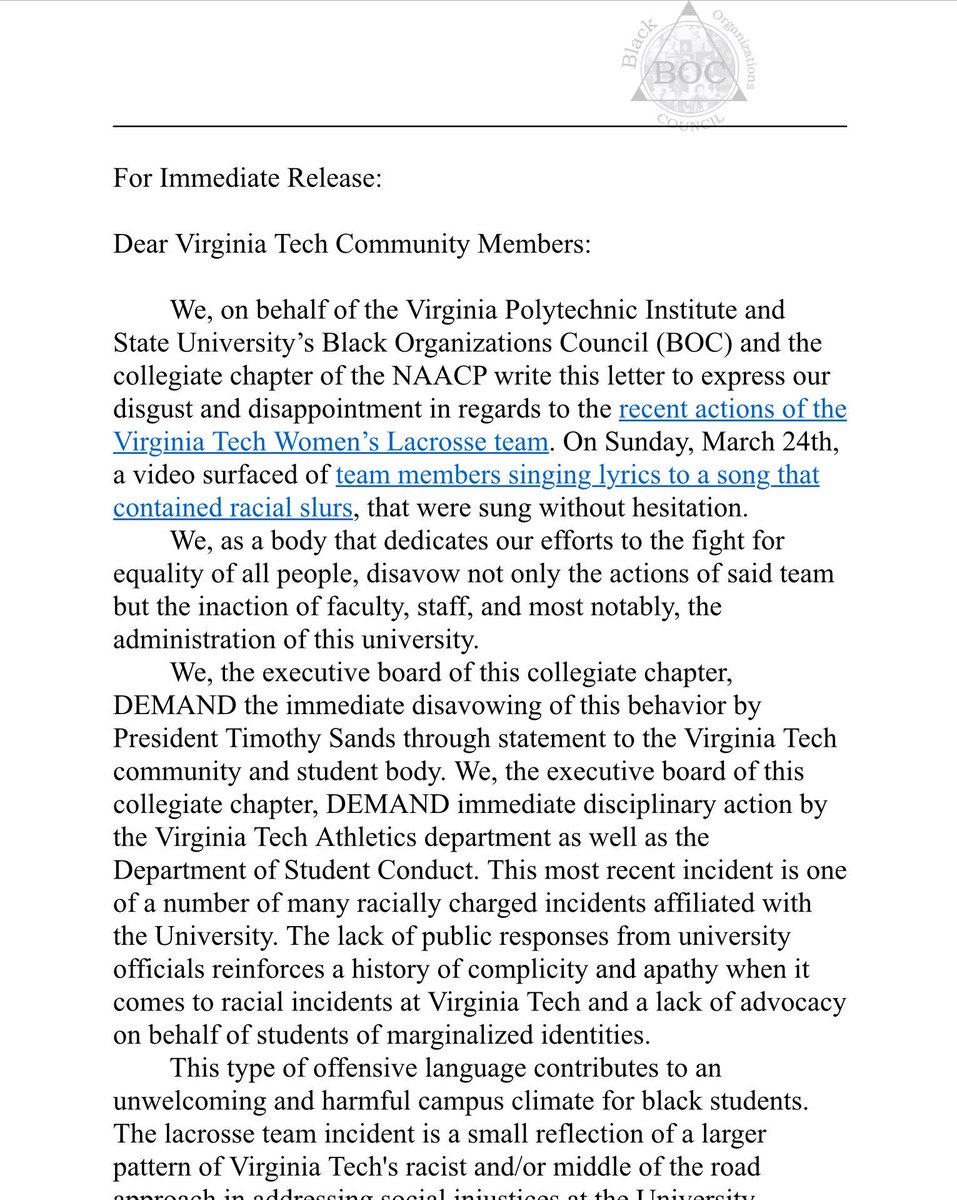 NAACP @ VT tweet media