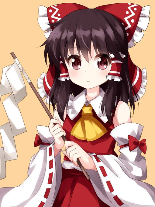 #深夜の真剣お絵描き60分一本勝負 博麗霊夢 