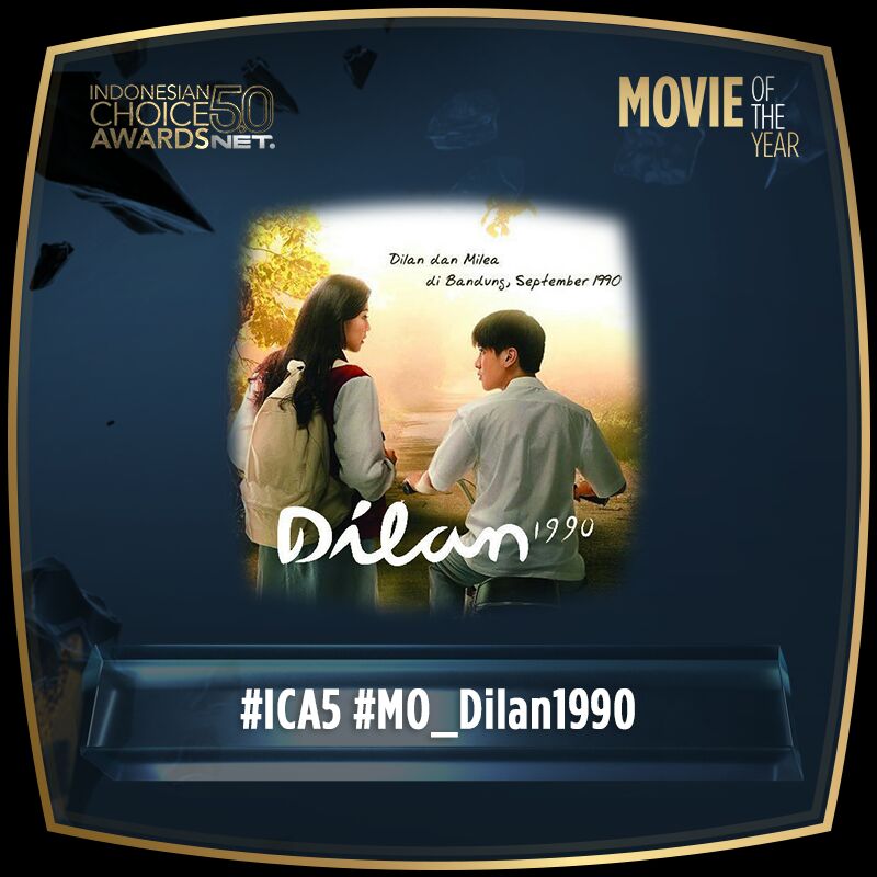 VOTE Dilan 1990 sebagai Movie of the Year Indonesian Choice Awards 5.0 via Twitter &amp; Facebook dengan format:

#ICA5 (spasi) #MO_Dilan1990 (spasi) <a href="/netmediatama/">Netmedia</a> 

Info lengkap: zulu.id/ica5
