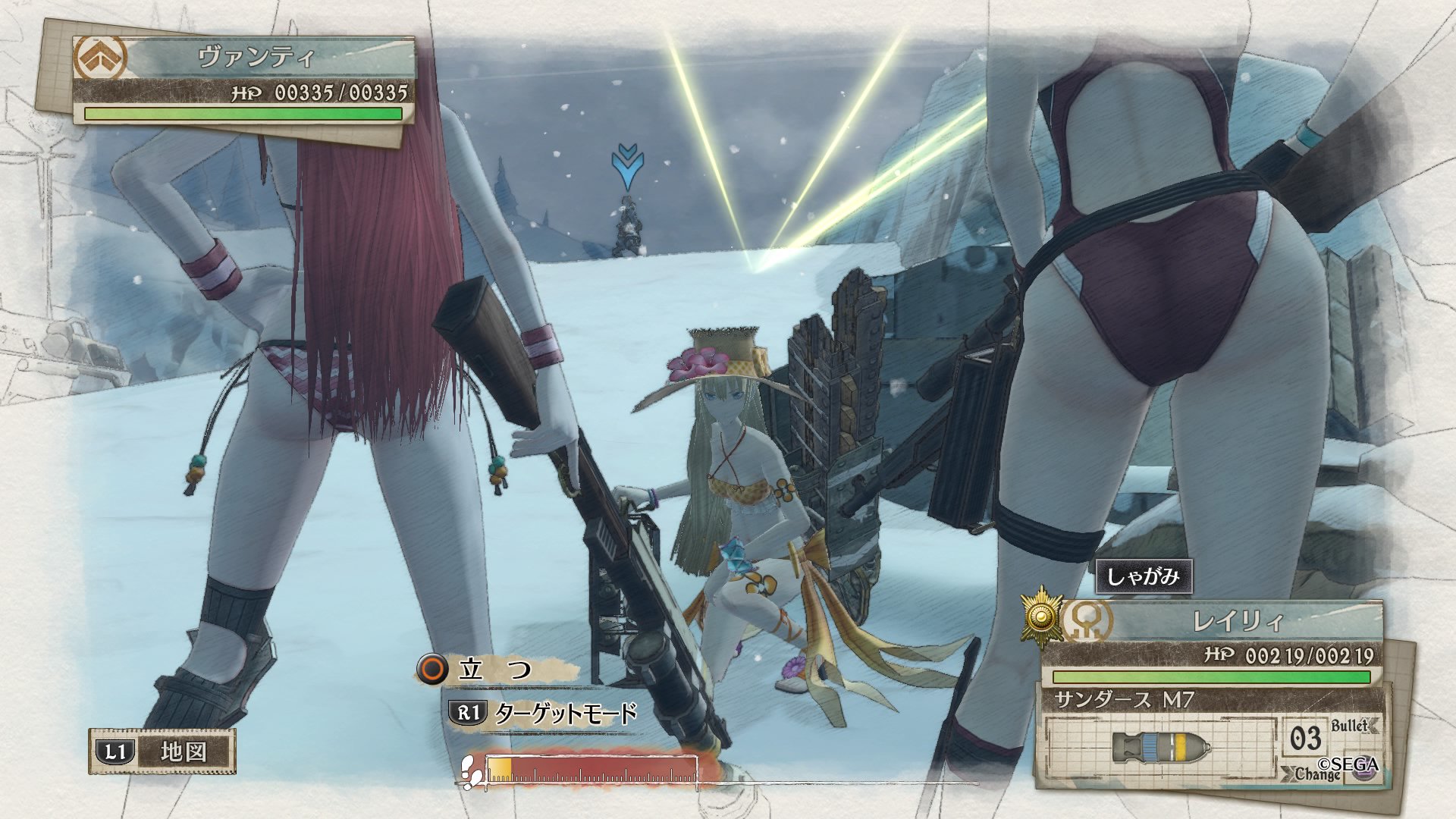 がむじ 吹雪の中 水着でも進軍するe小隊 Valkyria 戦ヴァル4