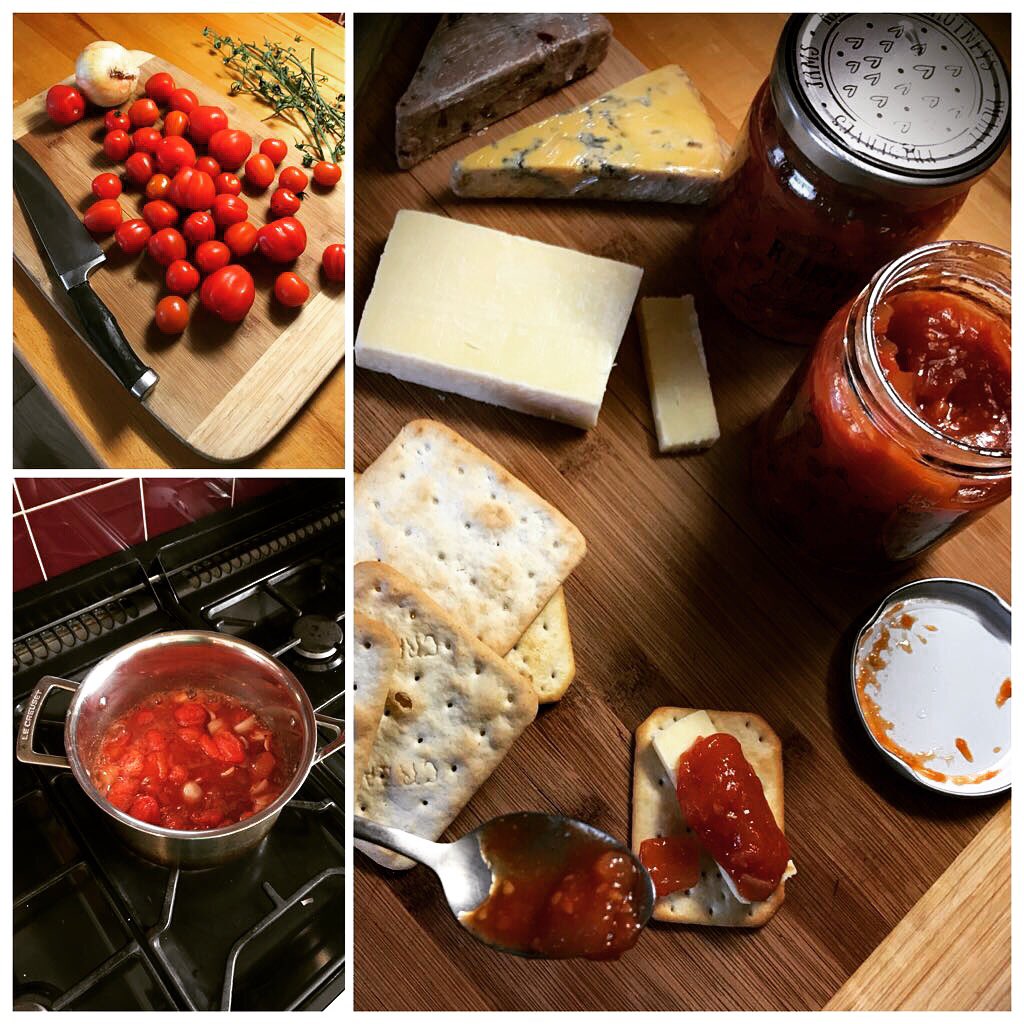 The_GH_Growers's tweet photo. Cheese and crackers with homemade #ericwall tomato chutney 👌 Happy #GoodFriday 🍅 https://t.co/PnZ964qatE