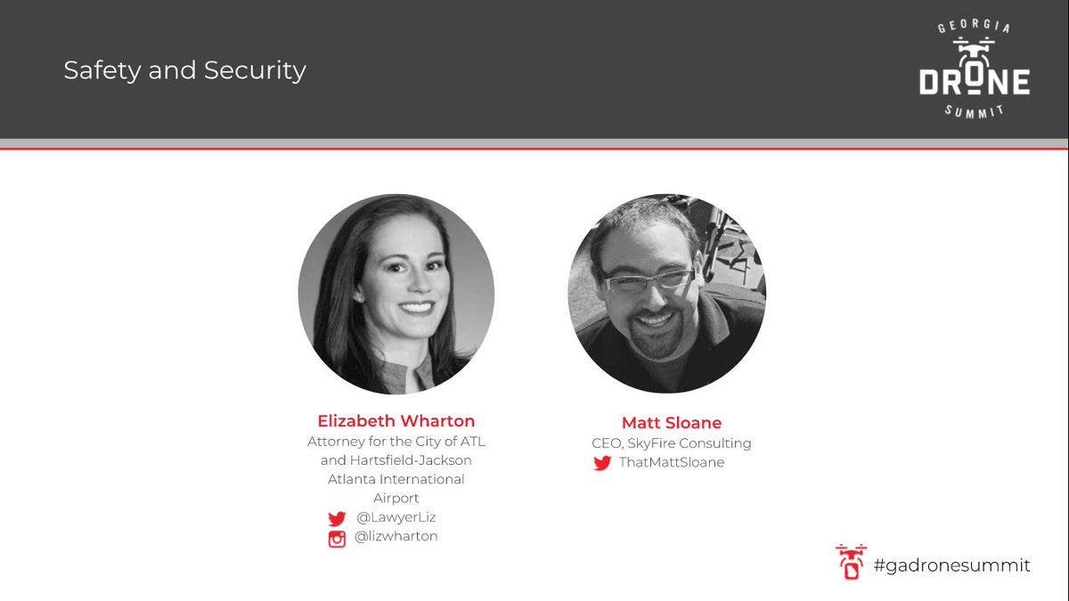 Check out the Safety and Security Breakout Panel with <a href="/LawyerLiz/">Elizabeth Wharton</a>, an attorney from <a href="/Cityofatlanta/">City of Atlanta, GA</a> and <a href="/ATLairport/">Atlanta Airport</a>, and <a href="/ThatMattSloane/">Matt Sloane</a>, the CEO of <a href="/SkyfireDrones/">Skyfire Consulting</a>! youtu.be/fuIZsjjd-8A