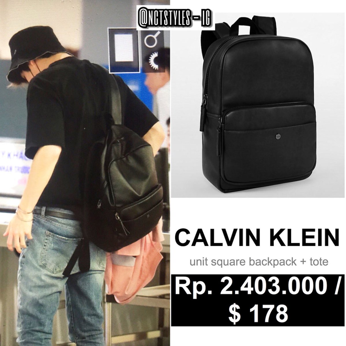 calvin klein square backpack