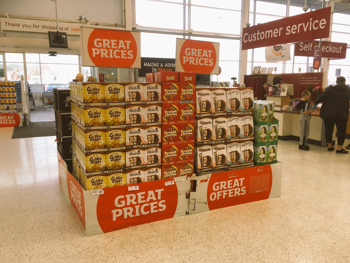 spaceanna16's tweet photo. Everywhere else may be running out but we’ve still got plenty of Easter Eggs here for you at @sainsburys in Heaton Newcastle at great prices! Come get them before they sell out! #Easter #EasterEggs #BankHoliday #chocolate #sainsburys #Newcastle #Heaton #NorthEast https://t.co/0n7f3eOd7C