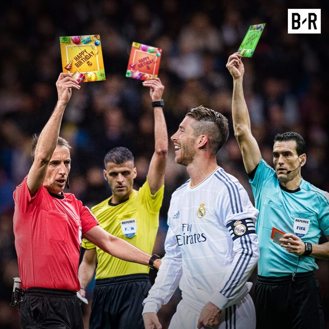 Happy birthday to Sergio Ramos, the player who loves cards more than anyone else  