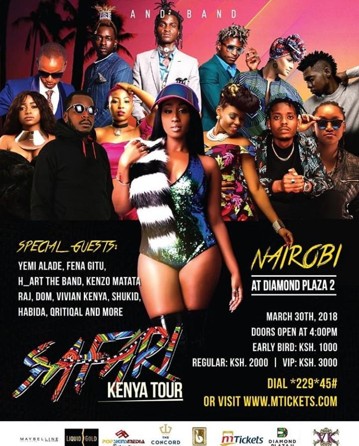 MsafiAllan's tweet photo. SAFARI KENYA TOUR by our own queen @VICTORIA_KIMANI will hooot today @diamondplaza2 ,,special performance by my boy @Qritiqals @teamqritiqals ,,and many more acts @AkotheeKenya https://t.co/GYQrSrdzAS