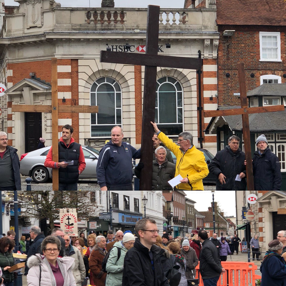 #GoodFriday #hitchin #WalkofWitness. We are blessed to meet together and Thank God for his infinite Grace.