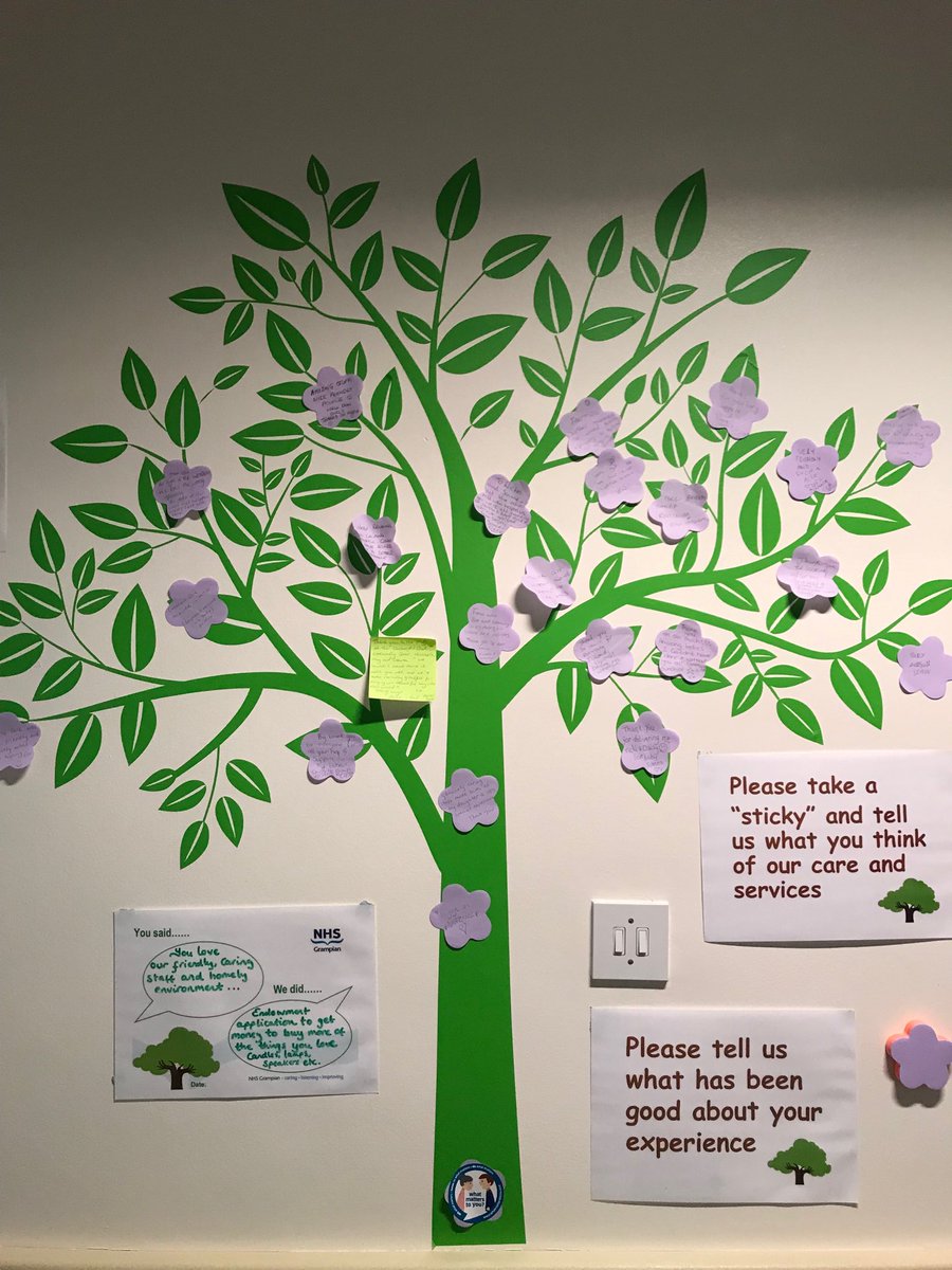 Lots of lovely comments on our improvement tree for the Midwives Unit staff who do a fantastic job every day #proudtobeamidwife