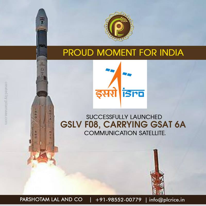 ParshotamLalCo's tweet photo. Congratulations to the entire team at #ISRO for the 6th successful launch of #GSLVF08 with an indigenous cryogenic engine. It is another landmark achievement for INDIA. 🇮🇳
#Indiarising #ISRO #GSLVMK3 #MakeInIndia #Sriharikota #ProudMoment4India #JaiHind #isromadehistory https://t.co/OGArGyvB2J