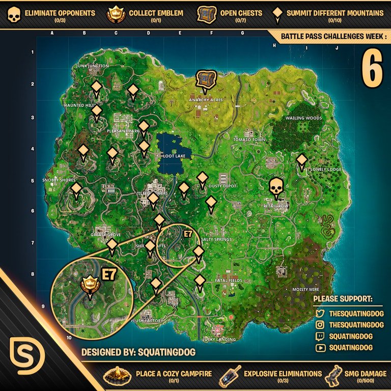 fortnite season 8 news - fortnite cheat sheet season 8 week 5