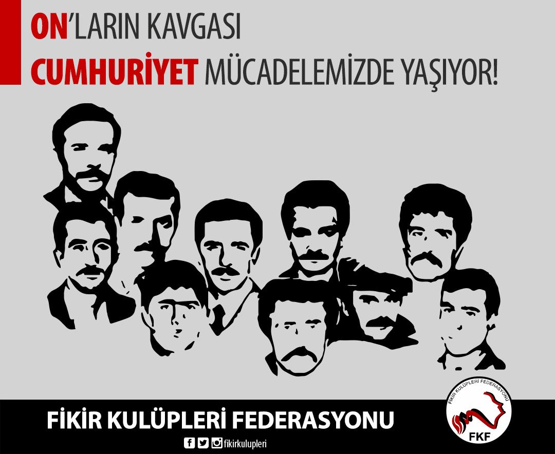 Kızıldere Katliamı'nın 46. yıl dönümünde, Mahir Çayan ve 9 yoldaşını saygıyla anıyoruz.

On'ların kavgası, Cumhuriyet mücadelemizde yaşıyor!
#Kızıldere #30Mart1972