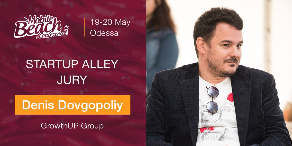 MobileBeachConf's tweet photo. We introduce you the next expert from the jury of the Startup Alley - Denis Dovgopoliy🎉
Co-founder and managing partner of GrowthUP Group. Co-founder of the first Ukrainian business accelerator GrowthUP
Participation in startup alley absolutely free — https://t.co/Y8fSFmoYST https://t.co/En7C1UDLbL