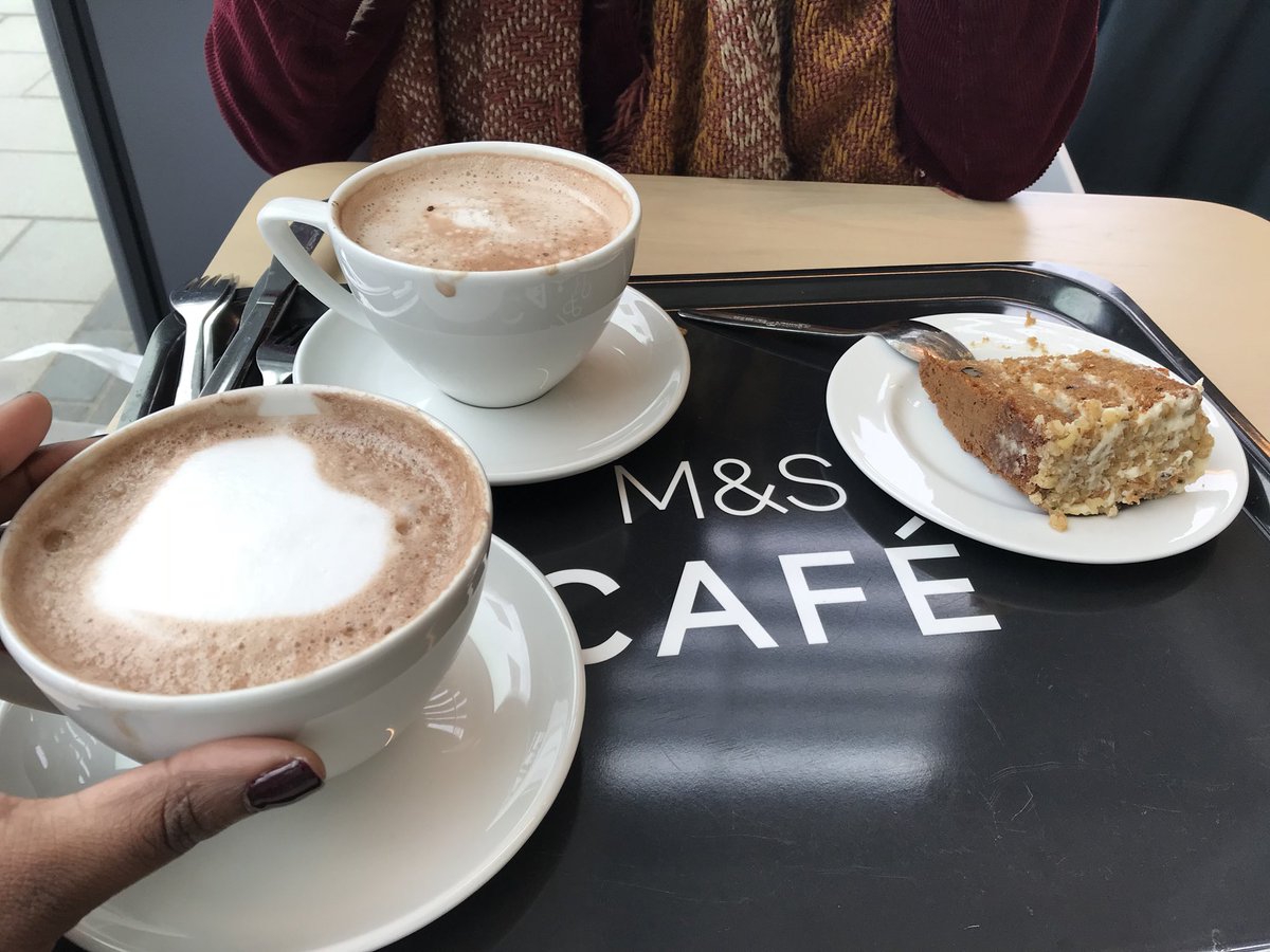 MyraBev's tweet photo. A little afternoon treat for my best girl. #sisterdates we are loving the new cafe in @marksandspencer in @OrchardDidcot https://t.co/ESjfgKVZ45