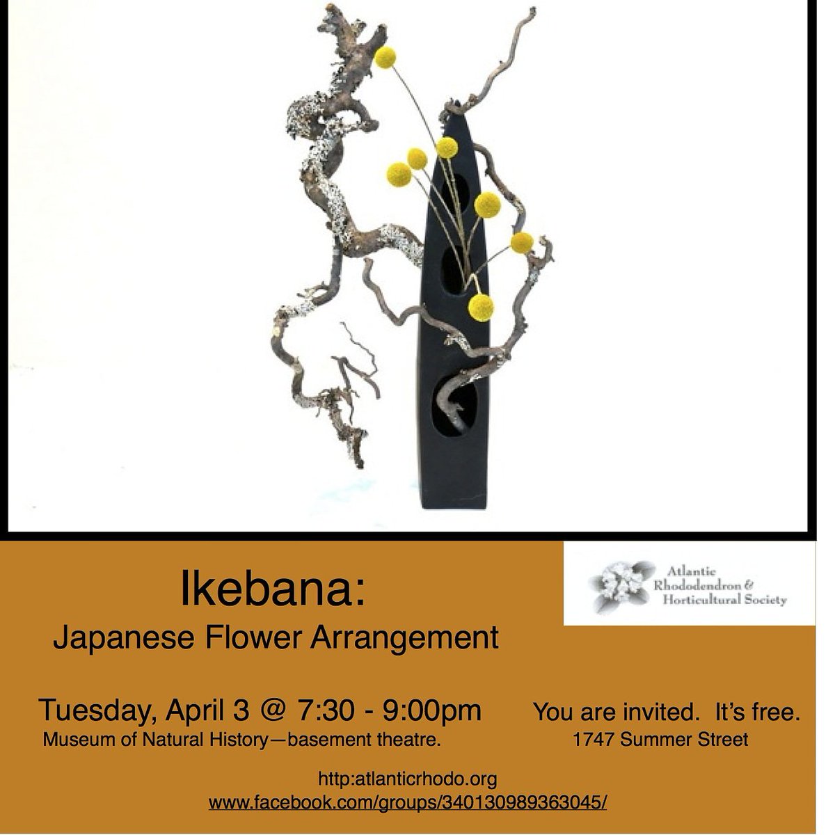 the ikebana shop on Twitter "We will introduce ikebana and make a