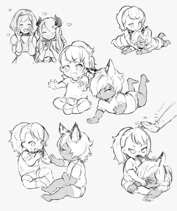 ユステスとベアちゃんの絵 