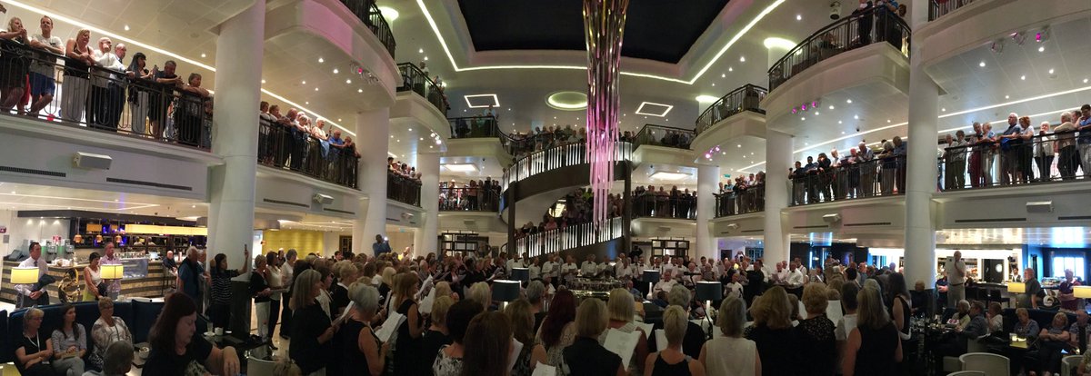 Met @adam_allinson leading the #Britannia Guest Choir - awesome performance. Thanks Adam for the amazing piano bar experience too.