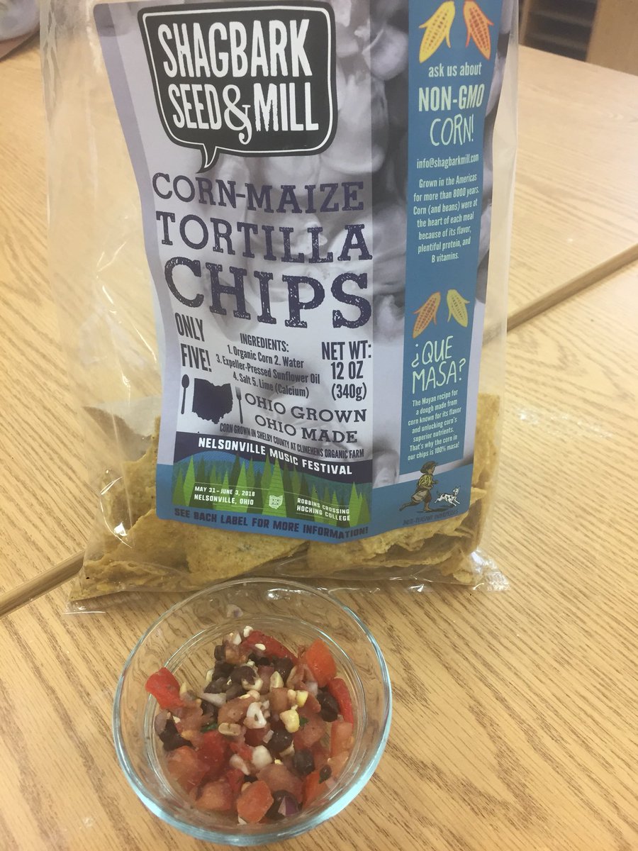 MrsShusterFCS's tweet photo. @AthensMiddle @AthensCitySD #FCS students used #localfood during our Salsa Lab. Thanks to @Rural_Action Farm to School for giving us the corn (purchased from @FreshLocalCPA produce auction then frozen). Chips from @shagbarkmill were yummy! https://t.co/UzailNHzar