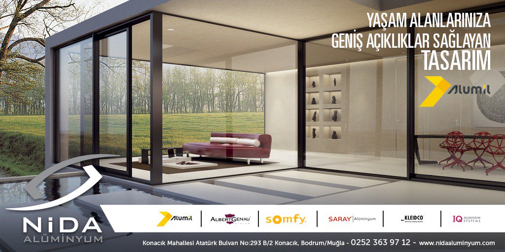 NİDA ALÜMİNYUM
📞0252 363 97 12
nidaaluminyum.com
Yaşam alanlarınıza geniş açıklıklar sağlayan tasarım...

#bodrum #nidaaluminyum #dogramakapı #penceresistemleri #sinekliksistemleri #giydirmecephe #aksesuar #kupeste #korkuluksistemleri #kısbahcesi #otomatikkapı