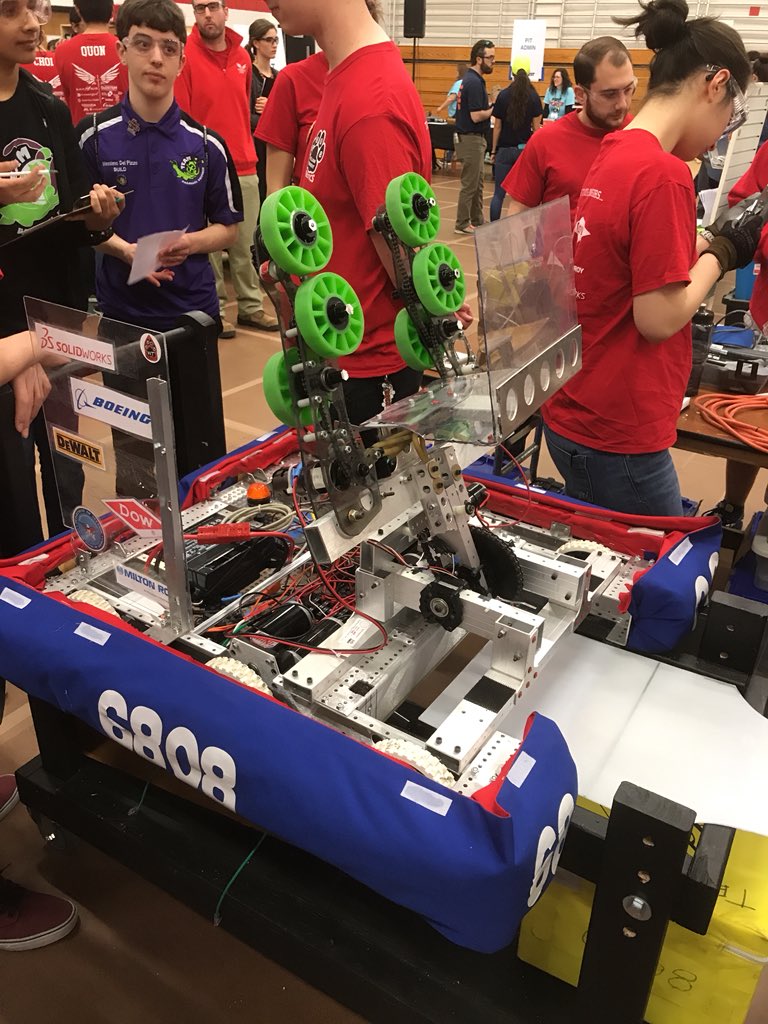 Wtrobotics6808's tweet photo. Hatboro Horsham Event today!! Let’s go!!! @FRCTeams @WTHS_Panthers @Centennial_SD https://t.co/y1oF0BeCjx