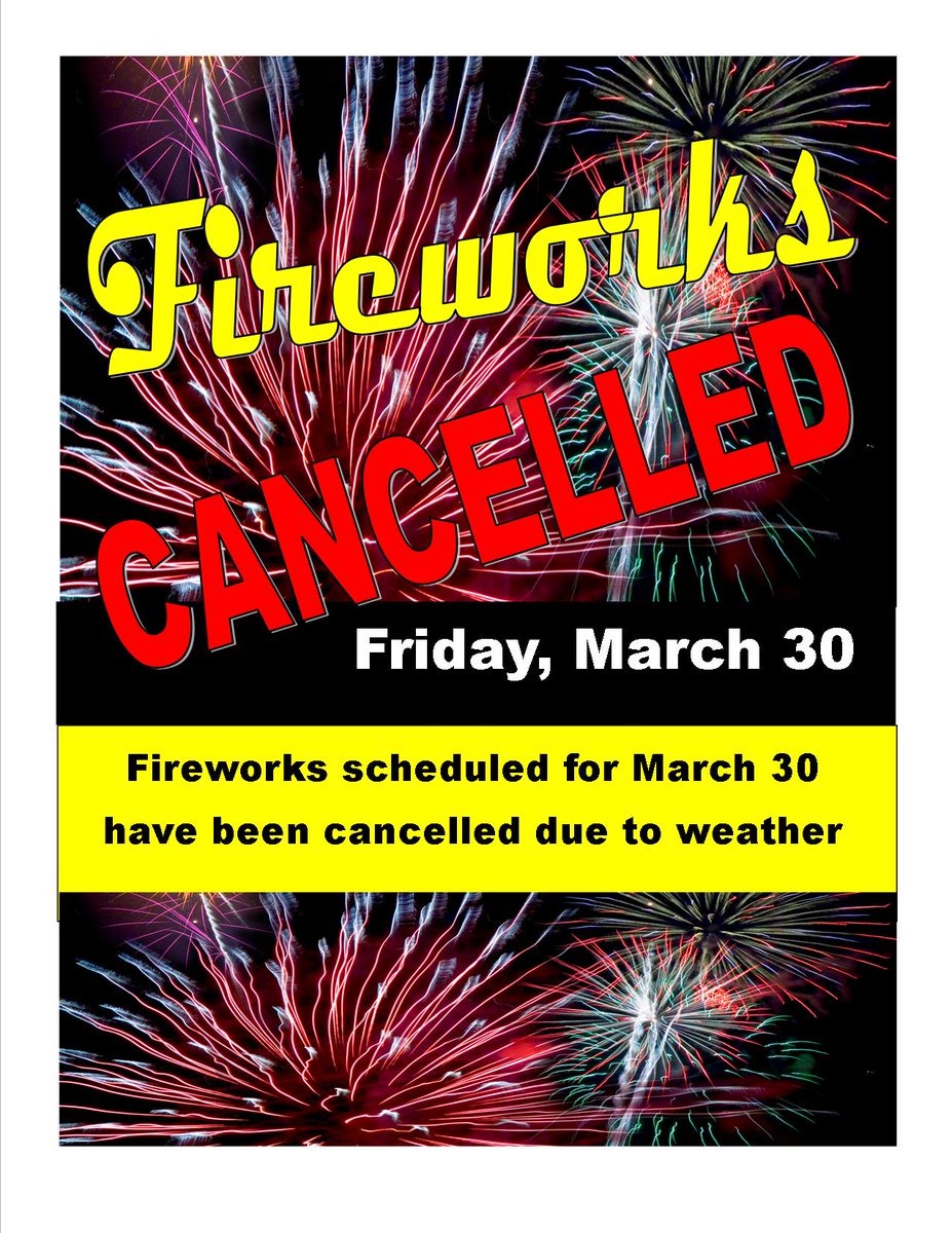 SkiWentworth's tweet photo. Please be advised that the Fireworks are cancelled for this evening due to the weather. Unfortunatly we will not be rescheduling for another day. We hope to see you all here tmrw for Retro Day, Aguaneige and our Annual Ender bender dance. #neontheme #Retrobreakfast  See you here! https://t.co/Pn8oGxPEVA