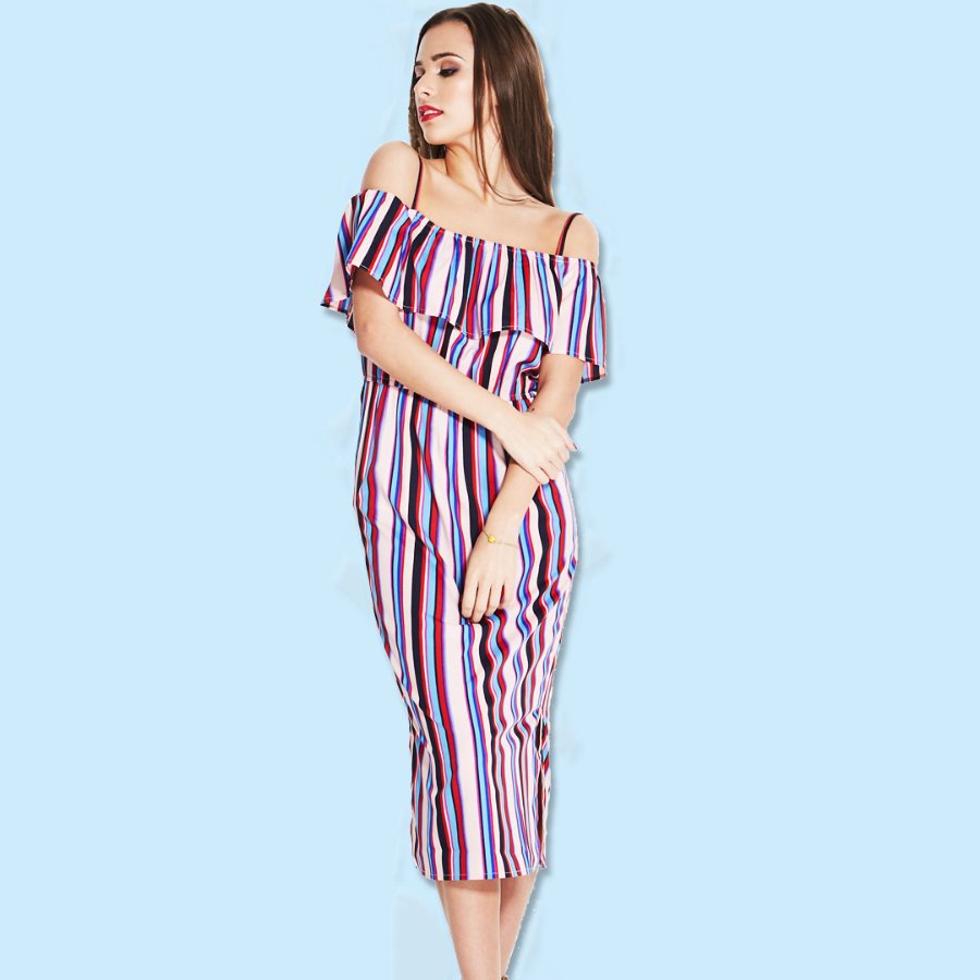 Madamrage's tweet photo. Another gorgeous new addition just in time for summer! 👀 This stripe bardot dress is perfect for any occasion! 👀 Shop it now! 
https://t.co/MfO7owzHRm https://t.co/NUpZ2j17eo