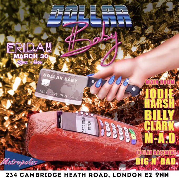 If you&rsquo;re in London tonight, I&rsquo;ll be dancing at #dollarbaby...come down and say hey 🐶 https://t.co/9<a href="/tag/dollarbaby"class="tags"><span>#dollarbaby</span></a>