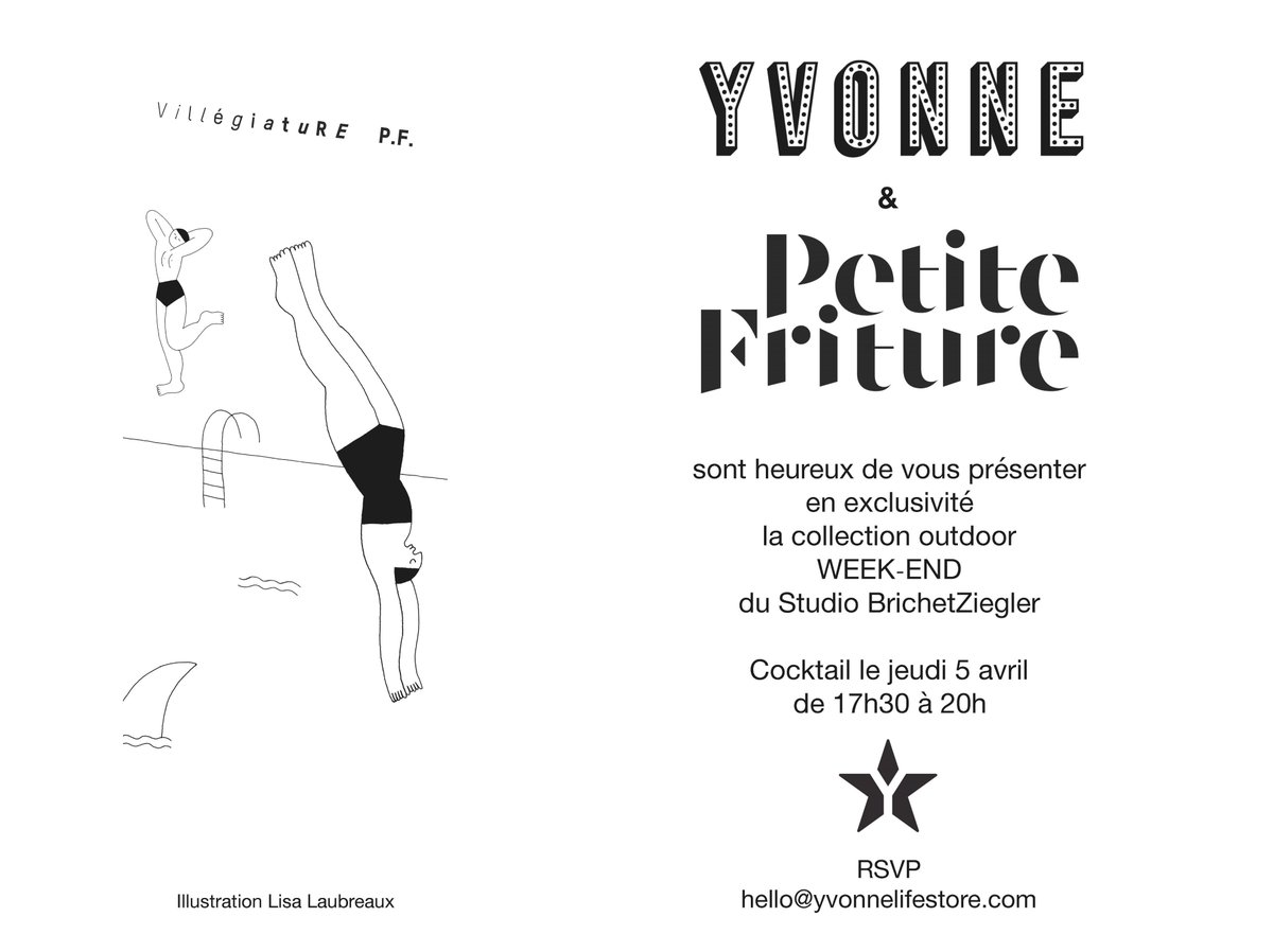 Petite_Friture's tweet photo. Rendez-vous in Bordeaux on Thursday, April 5th to discover WEEK-END collection by @BrichetZiegler. Registration : hello@yvonnelifestore.com https://t.co/Y9xcjHUYFo