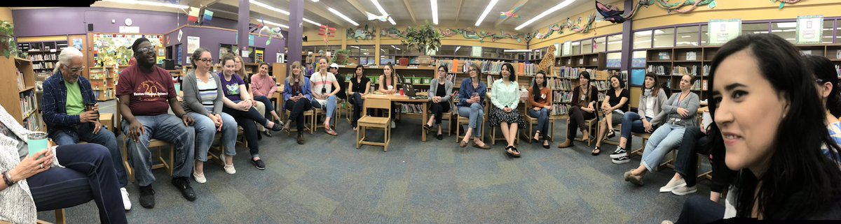 Love our morning circles each day @ElSunsetValley. Building community and relationships by listening our colleagues and friends! #AISDgot❤️