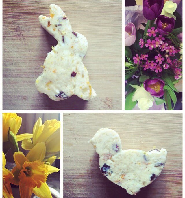 millicent_x's tweet photo. Hot Cross Bun butter in little Easter shapes! #scrumptious #imadethis @SainsburysMag https://t.co/MDCSCGFX1k