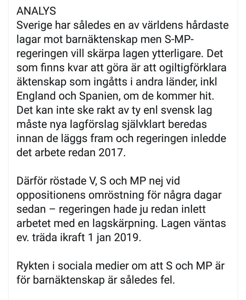 LoanSundman's tweet image. Så kan alla Sverigehatare nu bara hålla käft  angående barnäktenskap?