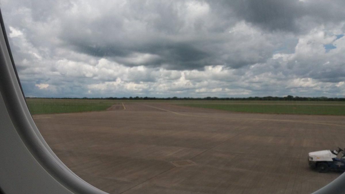 After a total of around 40 hours and over 2000 km on the road in 11 days. About to push back from JNK Bulawayo and start the journey home.