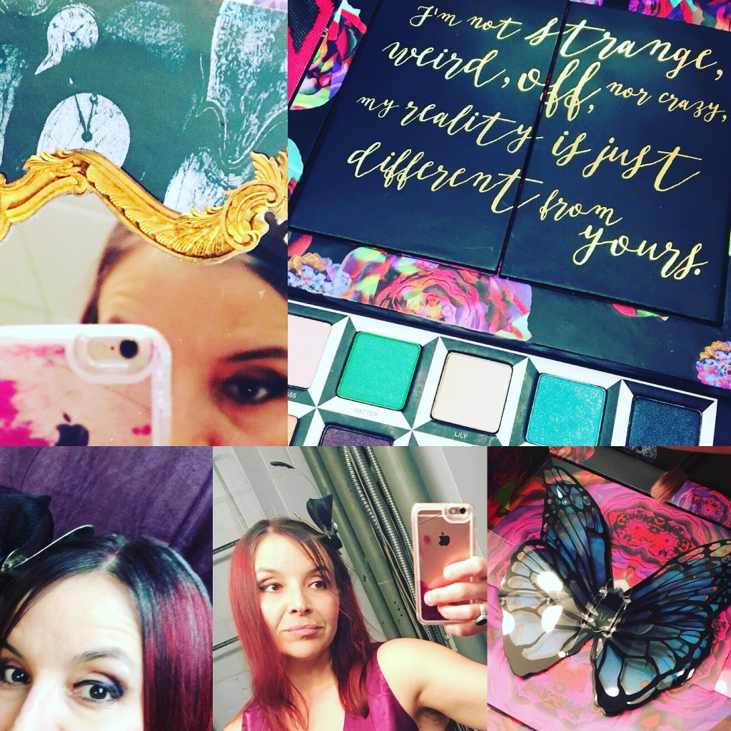 rebeccagwilson's tweet image. Last night I used my @UrbanDecay special edition #aliceinwonderland #eyeshadow box set for my look #backupsinger #davedaviestour2018