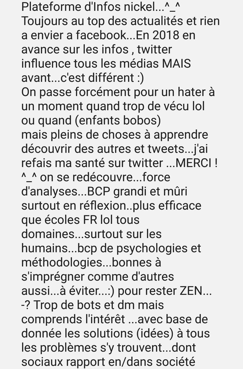 TiTiGrouMinet's tweet photo. Hormis ceux qui volent les idées des autres(enfants/bobos/DG/médias/GOUV)et ne(se)critiquent jamais RIEN)
#twitter est une mine d'or.
Merci!!Jpense qu'on a plus besoin de moi sur twitter.J'ai toutes réponses à mes questions.
#racisme #world #humains #santé #société #psycho #perso https://t.co/NLTqZraDaG