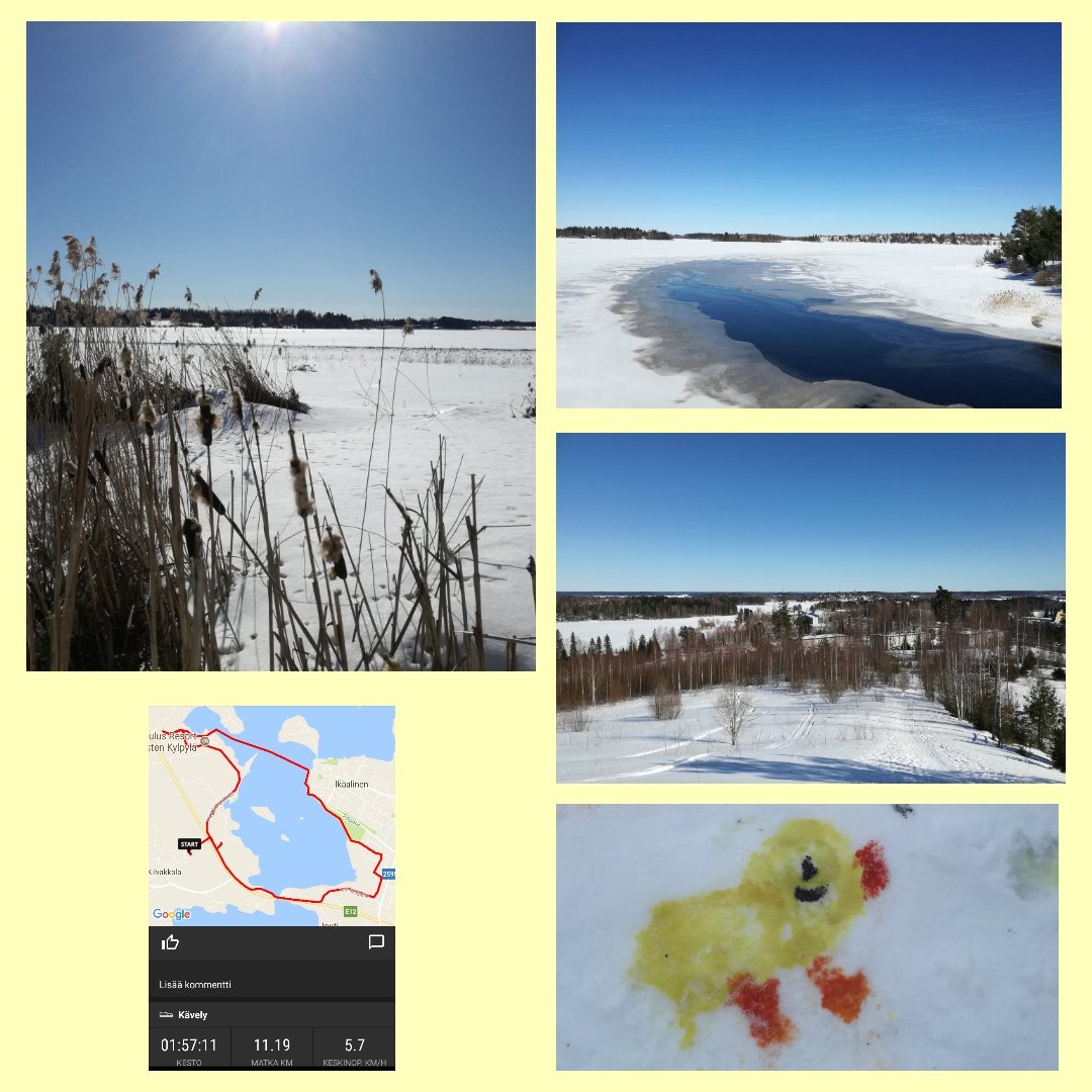 anna_kivela's tweet photo. Upea sää! Suosittelen kiipeämään kylpylän vanhalle laskettelurinteelle maisemia ihailemaan. #ikaalinen #kyrösjärvi #pääsiäinen #kevät #luonto #aurinko #lumeenkinvoimaalata https://t.co/yhseKwrLOF