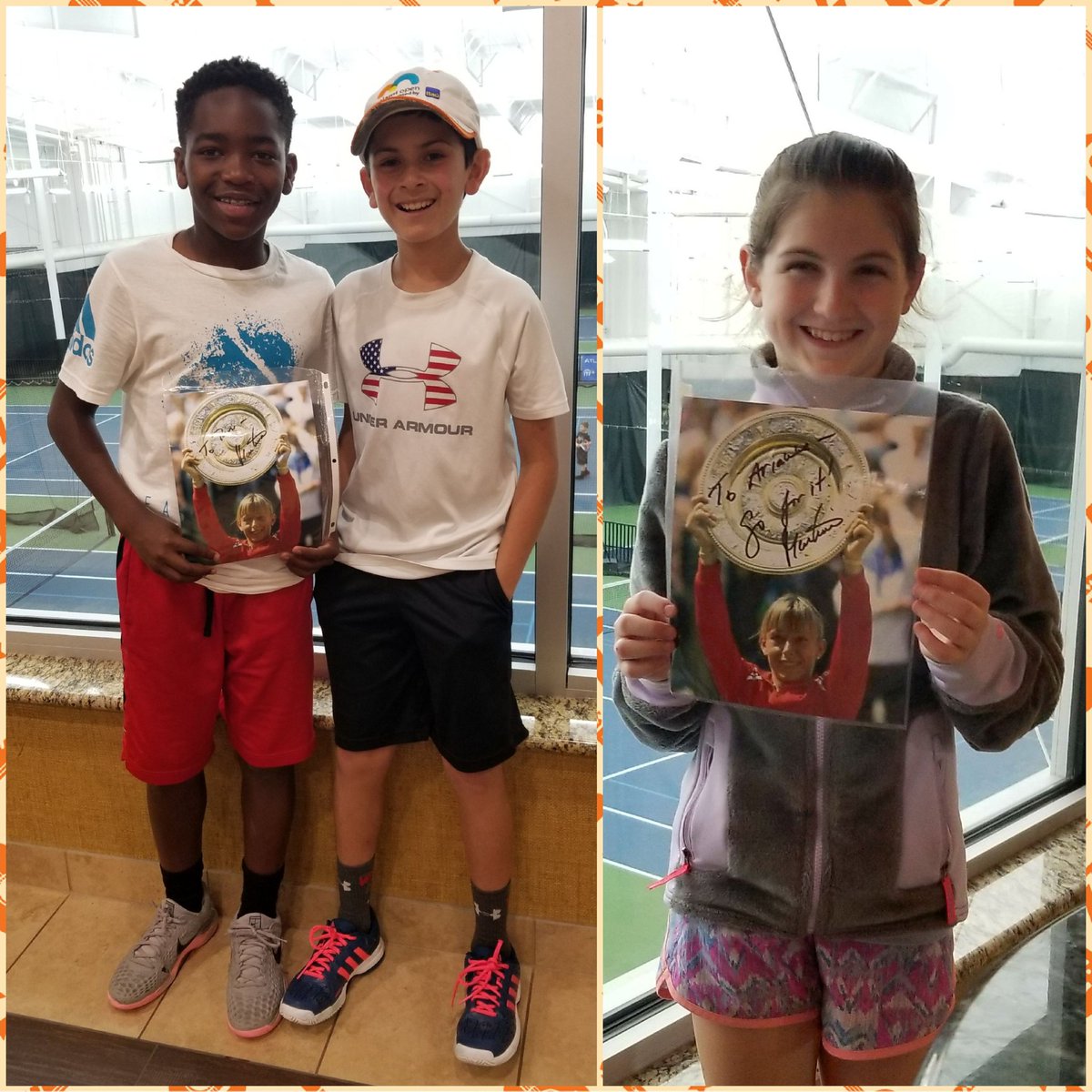 mona_mullen's tweet photo. Thanks @Martina for the signed pics. Can U tell they were thrilled/thankful. Hopefully it inspires/motivates them to be the best they can be #BestLegend #GivingBackFeelsGood 😊❤🎾🎾🎾 https://t.co/zzPLtawa1h