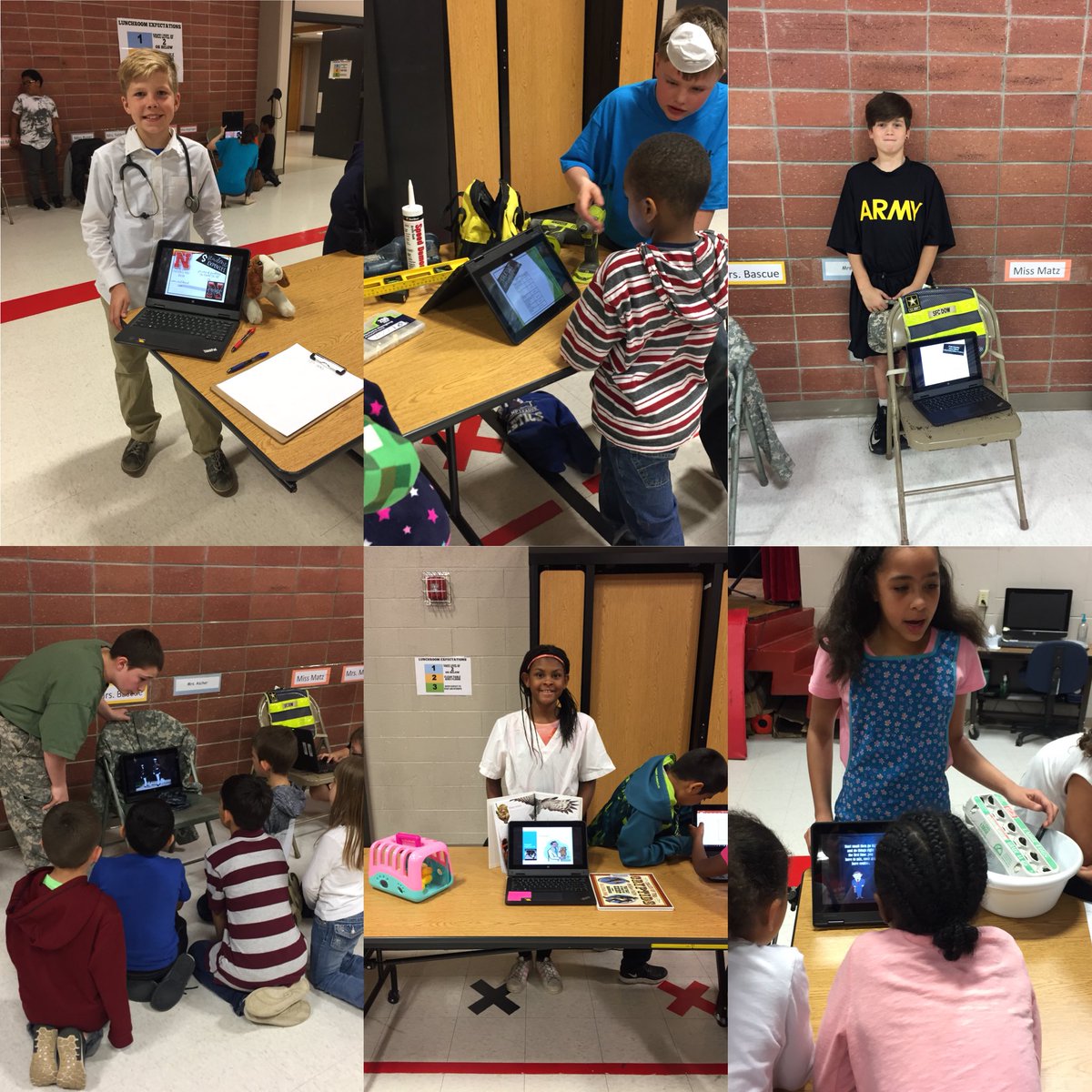 misskeplinger's tweet photo. I am so proud of these fifth graders and the career fair they put on for our younger students! #westwood475 https://t.co/9MU8Nioeaf