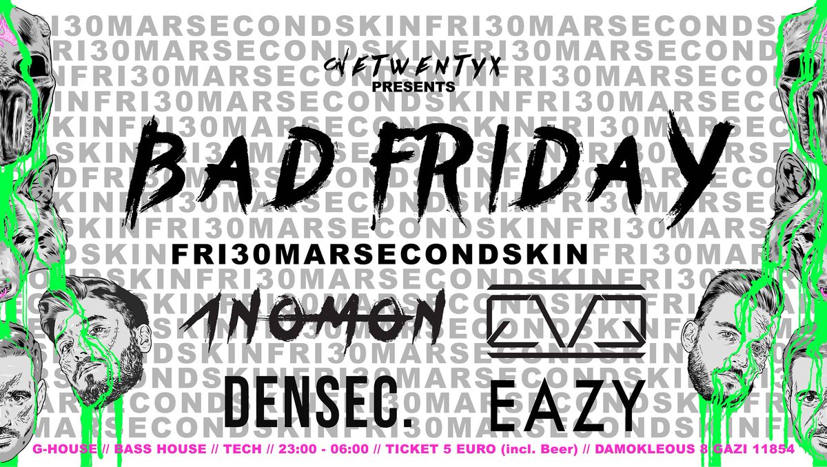G-House, Bass House, Tech tonight <a href="/secondskinclub/">Second Skin Club</a> . Doors open: 23.00