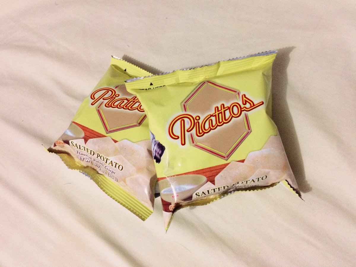 Found this new flavor of Piattos 'salted potato' shuta legit na masarap, taob ang pringles. Perfect for midnight snack and its the first ever small size piattos.